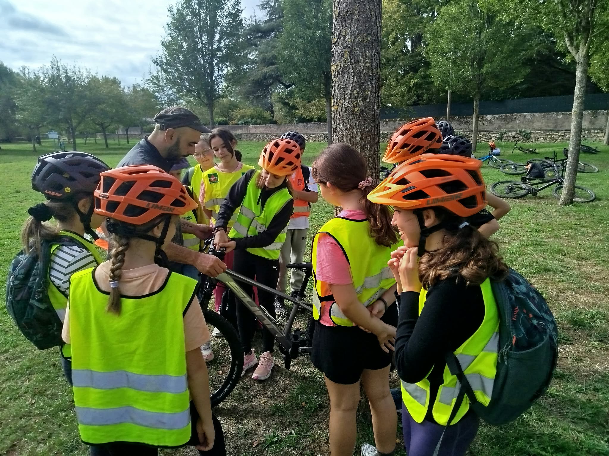 Parcours vélo en environnement naturel